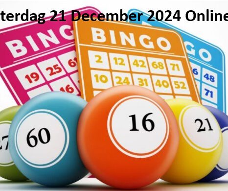 Kerst Bingo zaterdag 21 December 2024 Online Bingo