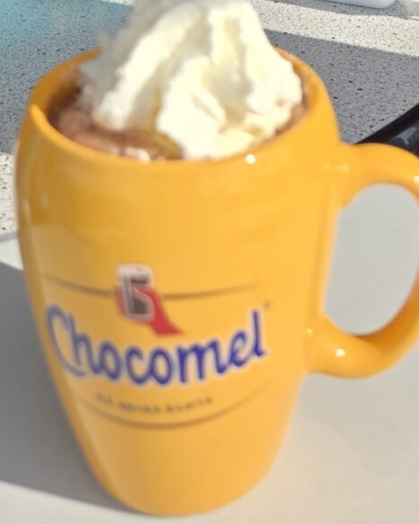 Warme Chocomel met slagroom DEK Blauwestad Oldambt Groningen Nederland