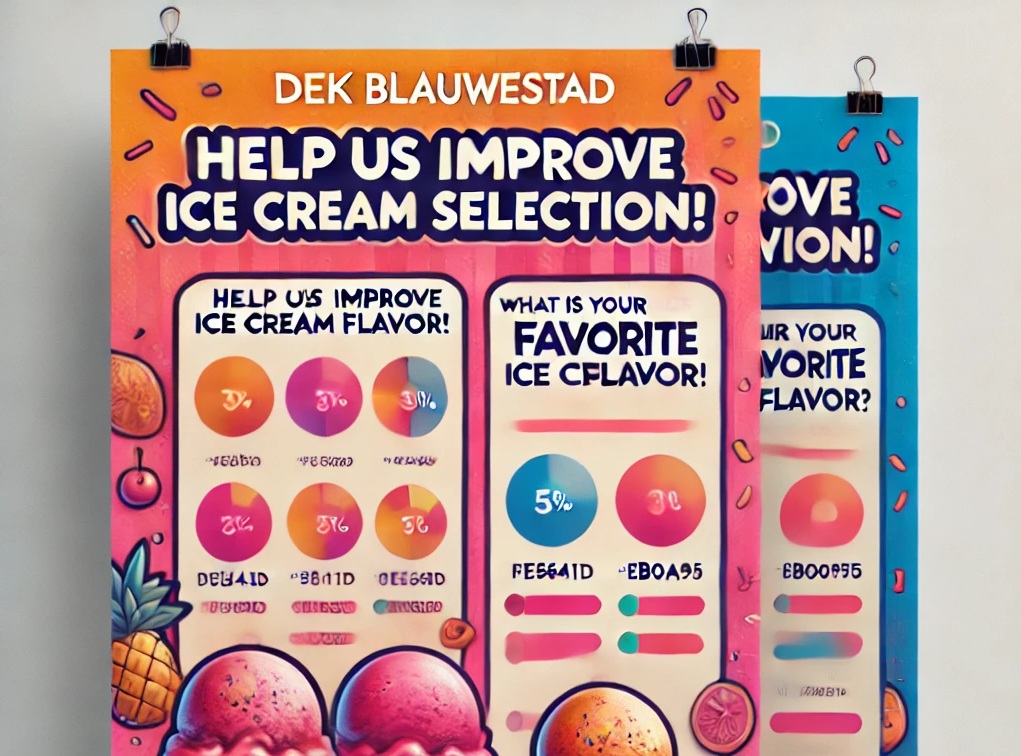 Help us to improve ice selection DEK Blauwestad