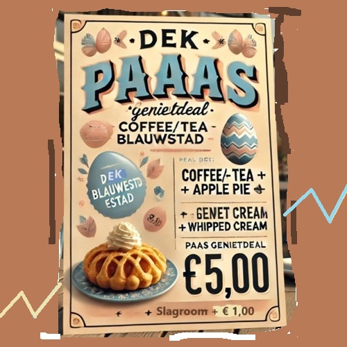 Paas Genietdeal paaseierenzoeken 20 april 2025 paasdeal eierenzoeken DEK Blauwestad