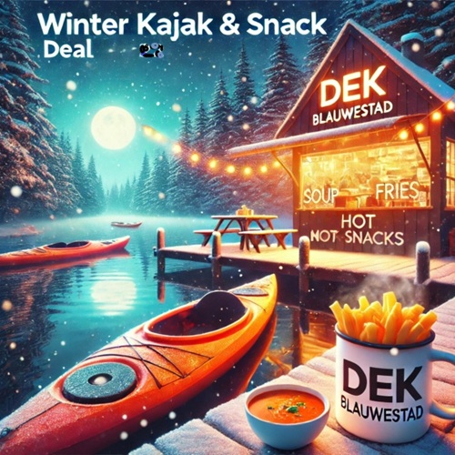 Winter Kayak & Snack Deal Kayakverhuur DEK Blauwestad Oldambtmeer Groningen Nederland